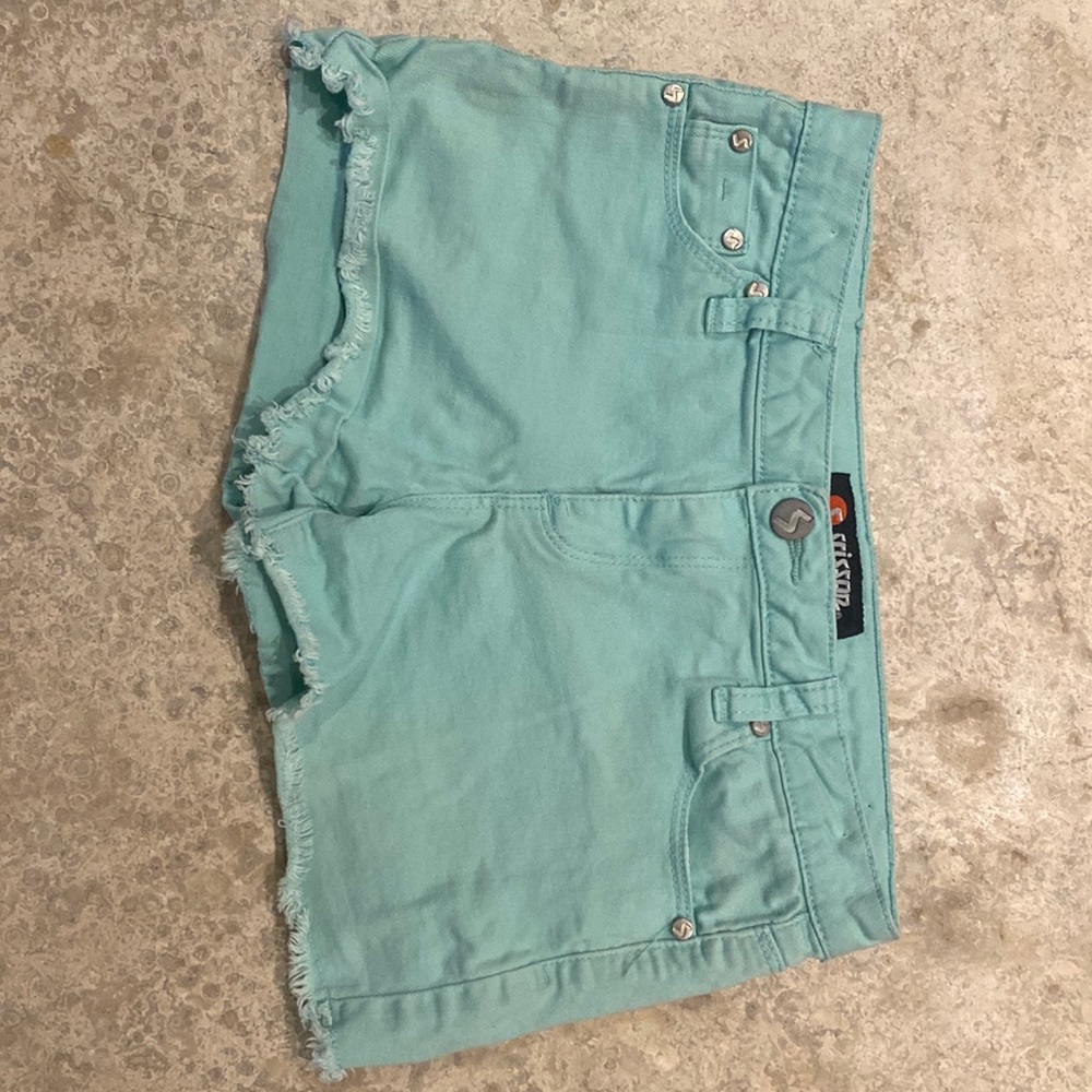 Scissor mint shorts